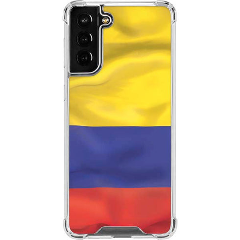 Colombia Flag Galaxy S22 Plus Clear Case